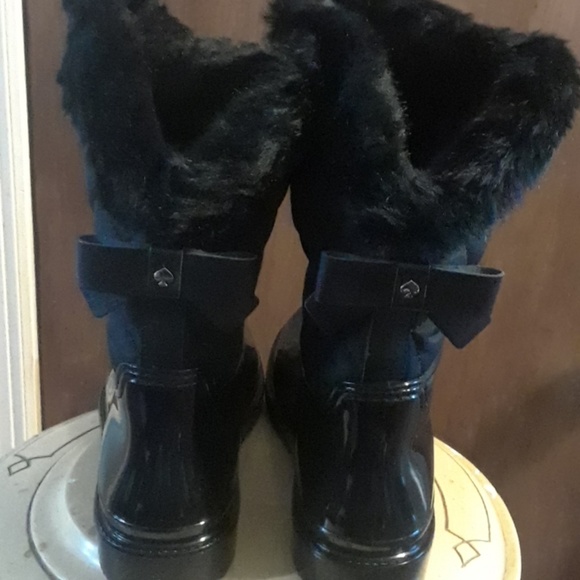 Kate Spade NY Fur Water Resistant Boots, NWT - Picture 2 of 4